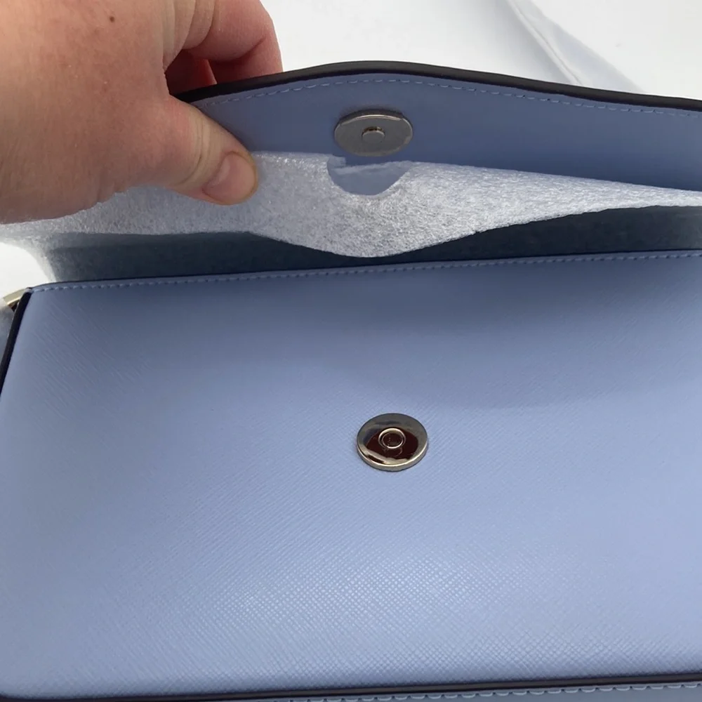NWT KATE SPADE SADIE ENVELOPE BLUE CROSSBODY BAG